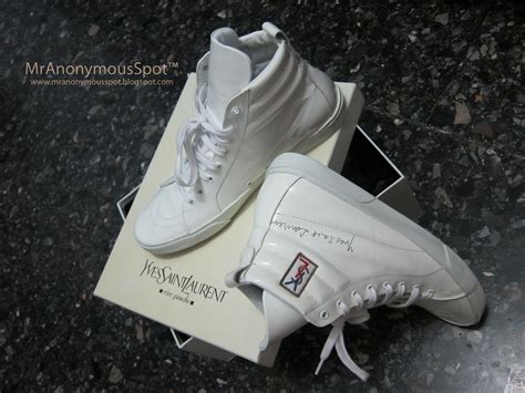 ysl rolling high top sneakers|YSL shoes.